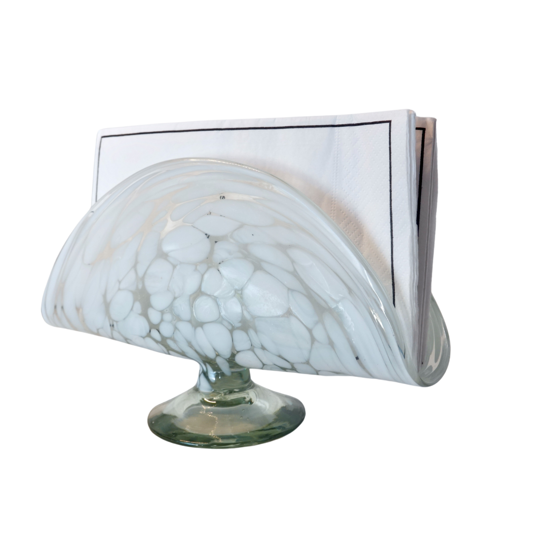 Servilletero vidrio soplado