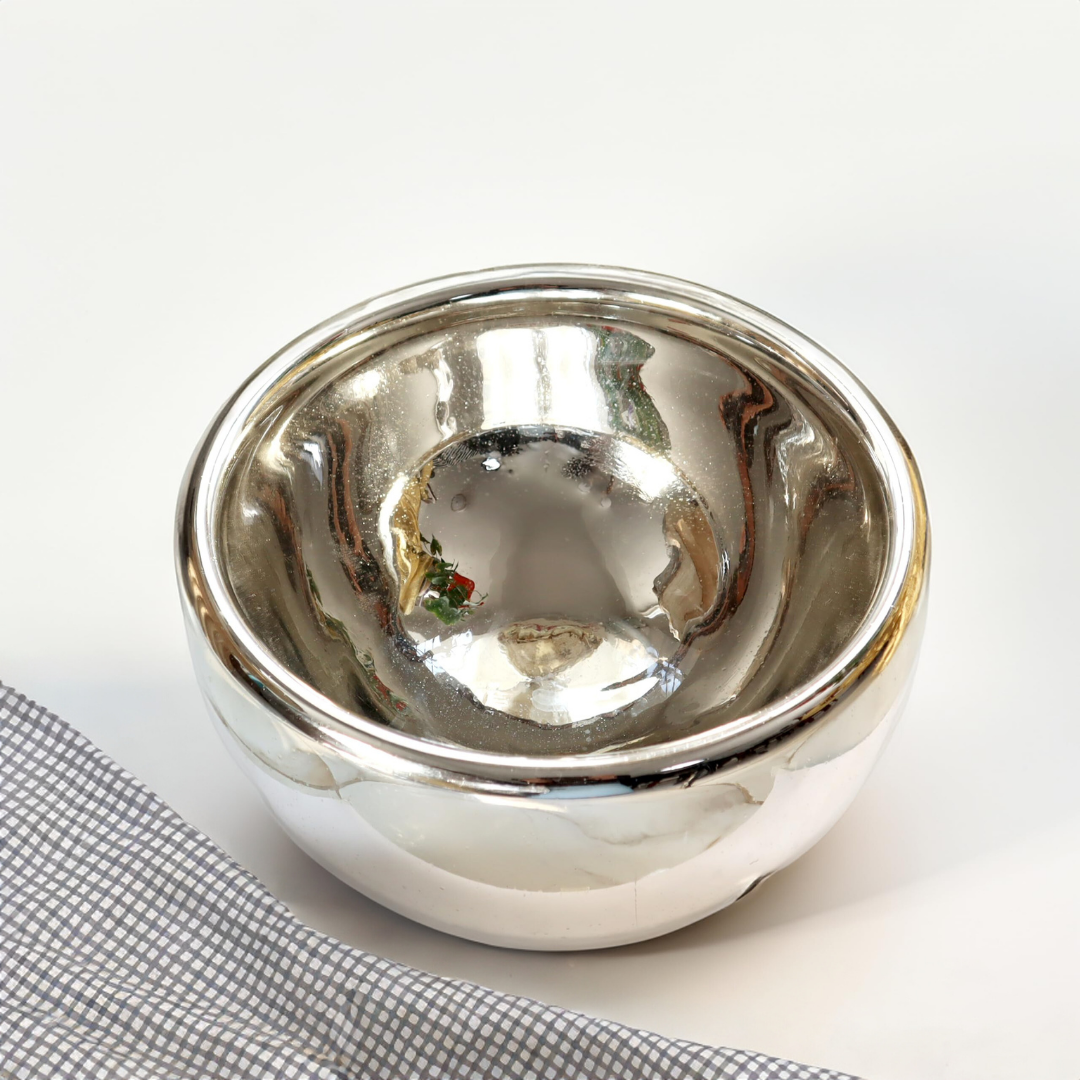 Bowls Plata en Vidrio Soplado
