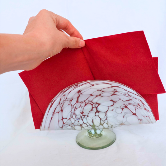 Servilletero de Vidrio Soplado