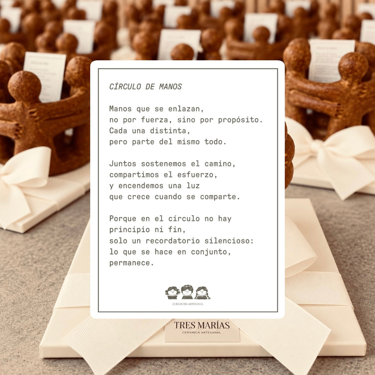 Círculo de manos de 3
