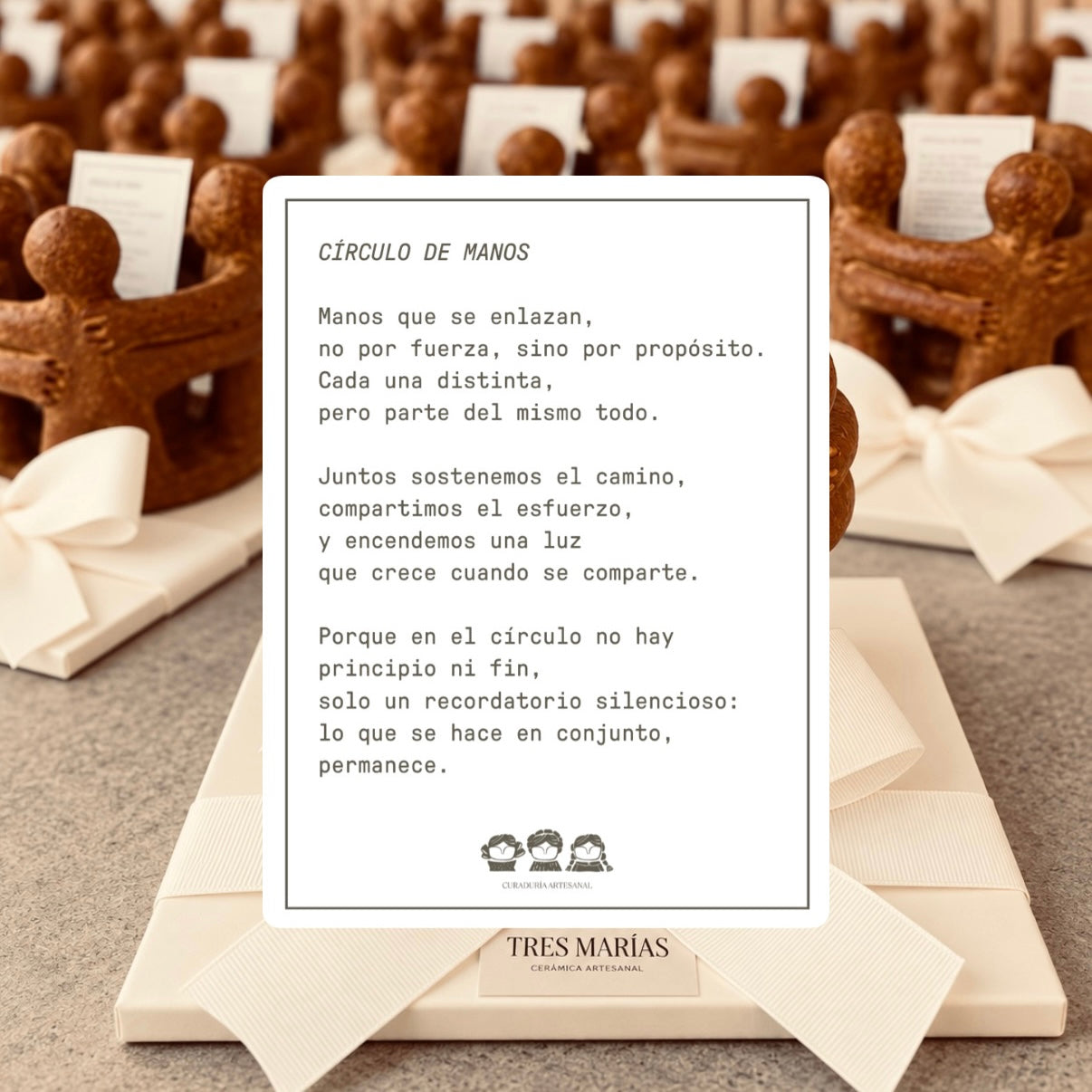 Círculo de manos de 3